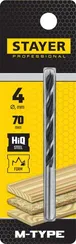 STAYER M-type, 4.0 x 70/40 мм, М-образная заточка, спиральное сверло по дереву (2942-070-04)