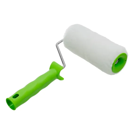 Валик "Искусственный мех" с ручкой, 150 мм, ворс 15 мм, D 48 мм, D ручки 6 мм, полиэстер Сибртех