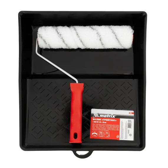 Набор, валик «Грейтекс» 250 мм, ворс 12 мм, D 36 мм, полиакрил, кювета 330 х 350 мм Matrix