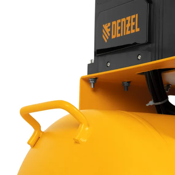 Компрессор безмасляный, малошумный DLS 3300/100, 3300 Вт,3x1100, 100 л, 570 л/мин ,блок управления Denzel