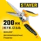 STAYER COBRA, 200 мм, Универсальные технические ножницы, Professional (23227)
