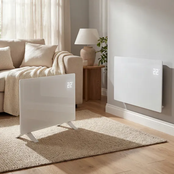 Конвектор электрический OptiPrime-1500, Wi-Fi, тачскрин, цифровой термостат, 1500 Вт Denzel