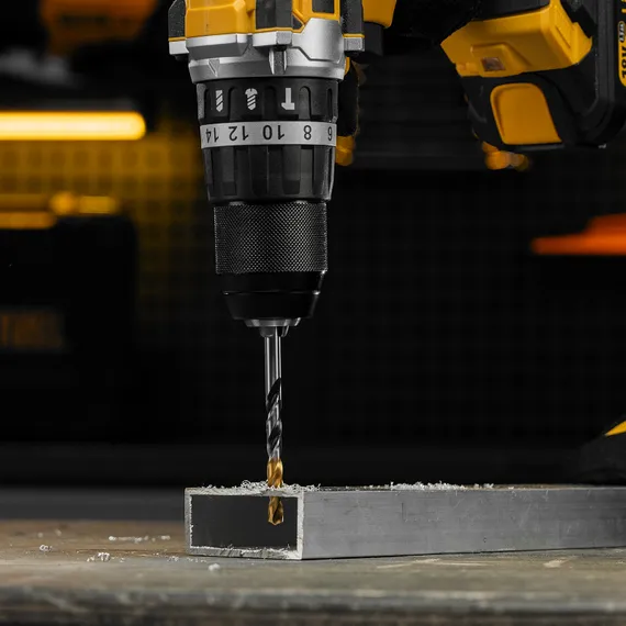 Сверло спиральное по металлу 6 x 93мм, Р6М5, Golden Tip, многогранная заточка Denzel