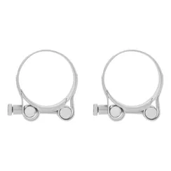 Хомуты металлические, силовые 40-43 мм, ширина 20 мм, шарнирный, W1, 2 шт Сибртех