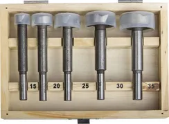 STAYER Maxcut, 5 шт: 15-20-25-30-35 мм, набор сверл форстнера по дереву, ДСП (29985-H5)