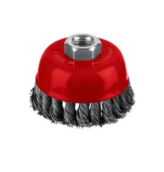 ЗУБР 75хМ14 щетка чашечная для УШМ, жгутированная стальная проволока 0.5 мм, посад. М14 (35172-075)