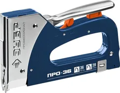 ЗУБР Про-36, скобы тип 36/28, кабельный рессорный степлер (31580)