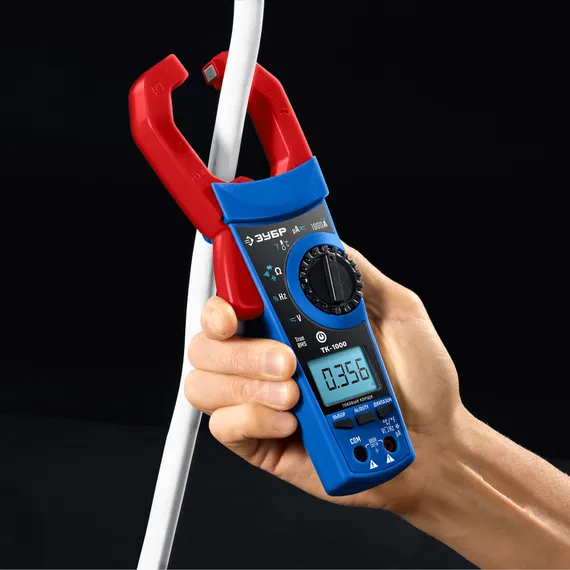 ЗУБР ТК-1000 цифровые токовые клещи (59824)