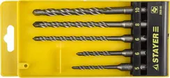STAYER 5 шт: 5/6x110. 6/8/10х160 мм, набор SDS-plus буров, Professional (2930-H5)