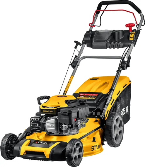 Газонокосилка бензиновая самоходная STEHER 510 мм, 6.5 л.с. (GLM-510p)