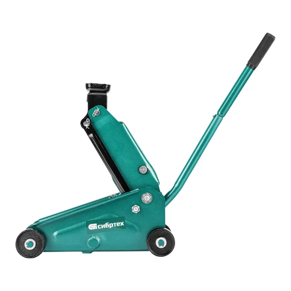 Домкрат гидравлический подкатной, 2,5 т, 148-387 мм, в пласт. кейсе Сибртех