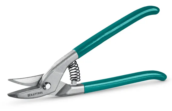 KRAFTOOL RADIUS левые 280 мм радиусные цельнокованые ножницы по металлу (23010-L)