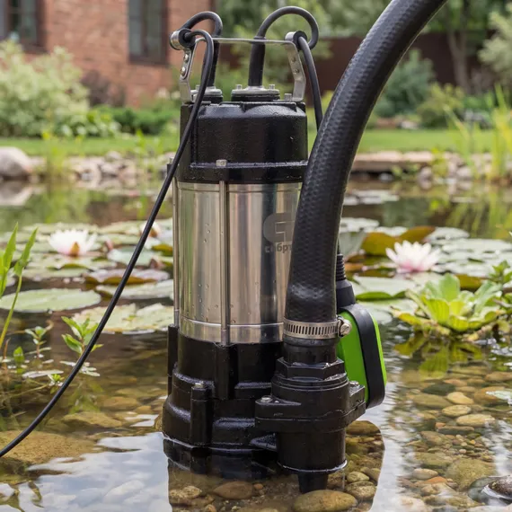 Фекальный насос СФН450, 450 Вт, напор 15 м, 21000 л/ч Сибртех