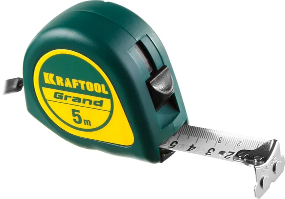 KRAFTOOL Grand, 5 м х 25 мм, рулетка (34022-05-25)