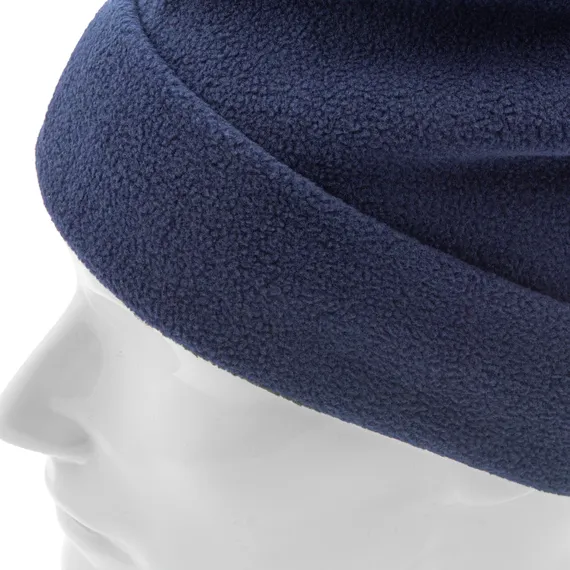 Шапка с отворотом из флиса для взрослых, размер 56-57, синяя Сибртех