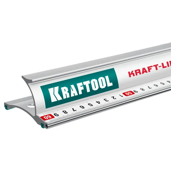 KRAFTOOL KRAFT-LINE, 0.6 м, усиленная алюминиевая линейка со стальной направляющей (34275-60)