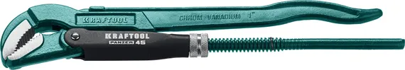 KRAFTOOL PANZER-45, №1, 1″, 330 мм, трубный ключ с изогнутыми губками (2735-10)