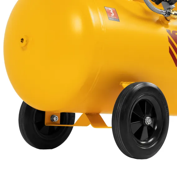 Компрессор безмасляный, малошумный DLS 1800/100,1800 Вт, 3x600, 100 л, 345 л/мин Denzel