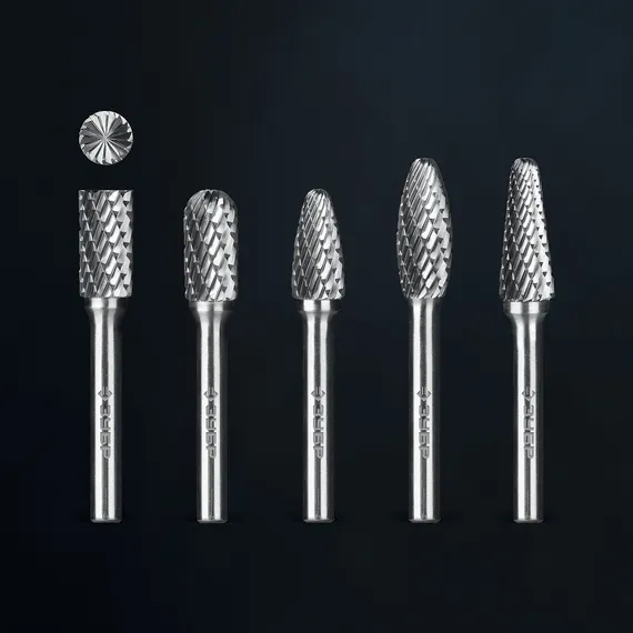 ЗУБР 5 шт набор борфрез твердосплавных, хв-к 6 мм, ПРОФЕССИОНАЛ (28815-H5)