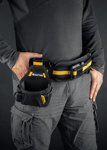 KRAFTOOL KP-5 поясная сумка с быстросъёмным креплением FastClip, 150 х 190 мм (38778)