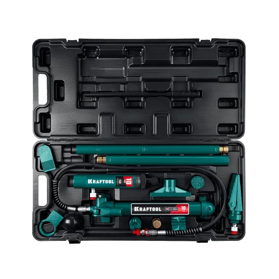 KRAFTOOL 10 т, в пластиковом кейсе, набор для правки кузова (43435-10)