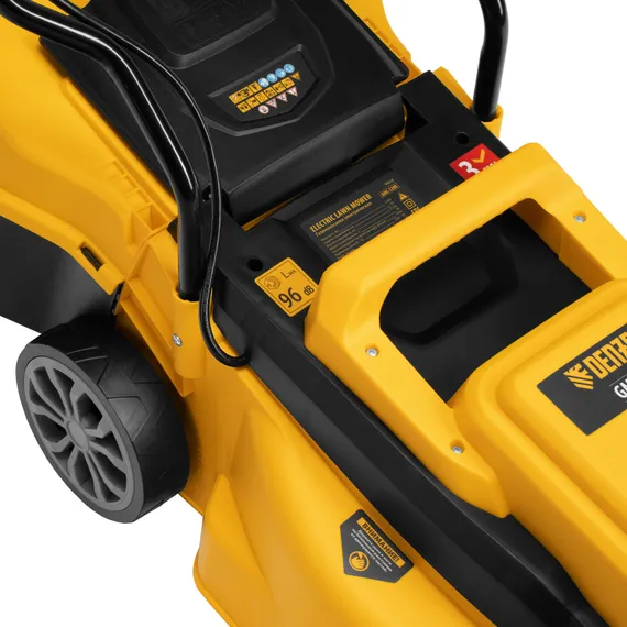 Газонокосилка электрическая GMC-1200, шир.,32см, 1200 Вт, 3 уров., травосб. 30 л Denzel