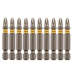 Бита PH2х50, сталь S2, шестигранный профиль, 10 шт. Е 6,3 Denzel