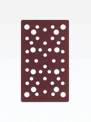 STEHER BPS-813-S 81х133 мм, Р120, шлифовальный лист на липучке, 46 отв., 5 шт. (35687-120)