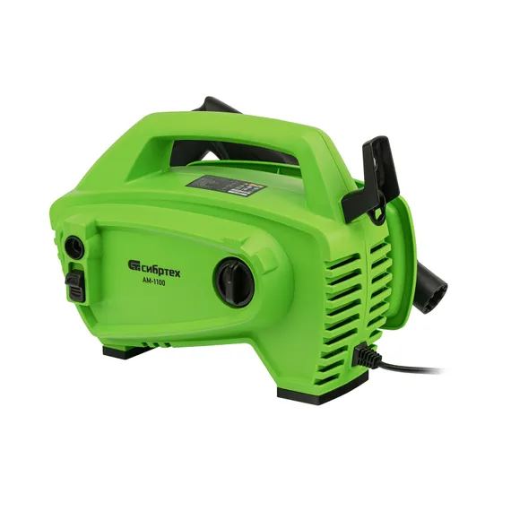 Моечная машина высокого давления АМ-1100, 1100 Вт, 90 бар, 280 л/ч, переносная Сибртех