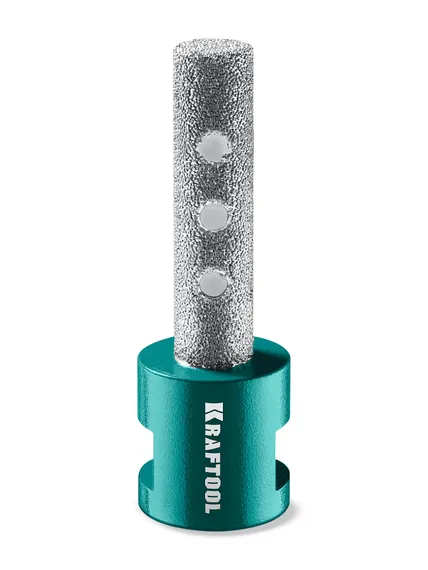 KRAFTOOL VS DIAMOND d 10 мм (М14, 50 мм), Вакуумная алмазная фреза пальчиковая (29810-10)