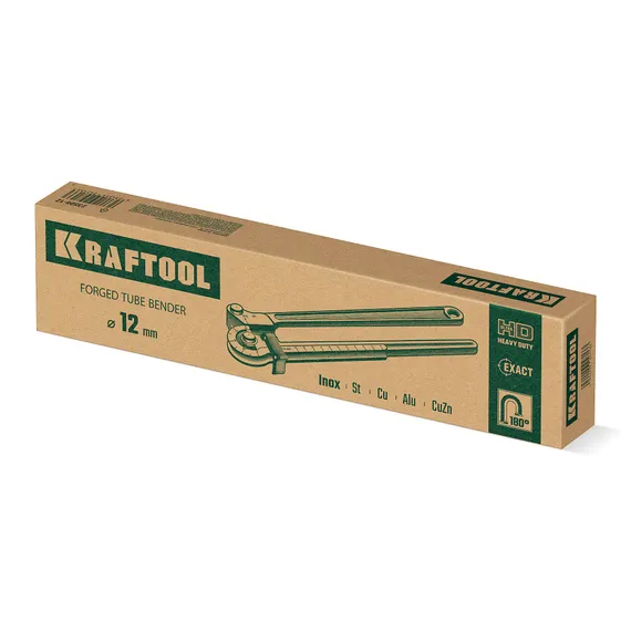 KRAFTOOL Кованый рычажный трубогиб для нержавеющей стали (23508-12)