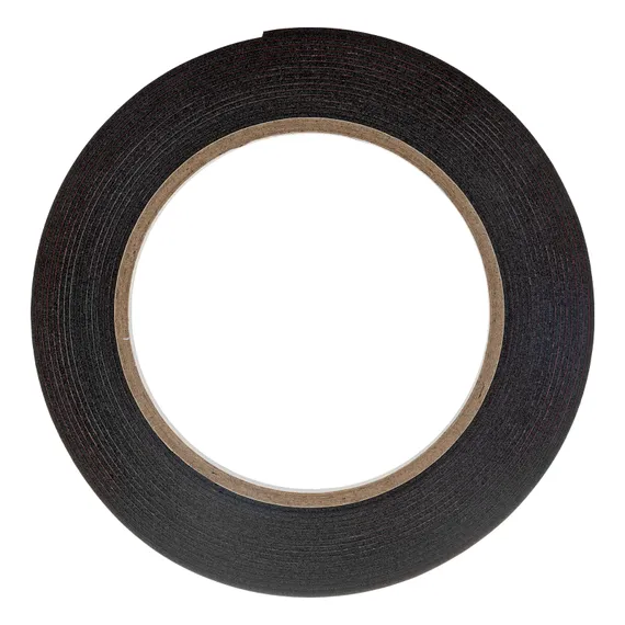 Лента клейкая на вспененной основе, двусторонняя черная усиленная, 12 мм х 5 м Matrix