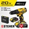 Дрель-шуруповерт, STEHER V1, 20 В, 40 Н·м, 2 АКБ (2 А·ч), кейс (CD-200-2)