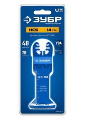 ЗУБР HCS 40x70 мм, 14TPI полотно пильное, быстрый рез: дерево, пластик, ГКЛ (15552-40-70)