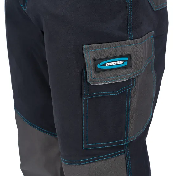 Брюки профессиональные рабочие, 97% хлопок 3% спандекс, XXL Gross