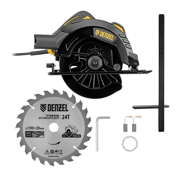 Пила циркулярная CSD-190, 1600 Вт, 190 мм Denzel
