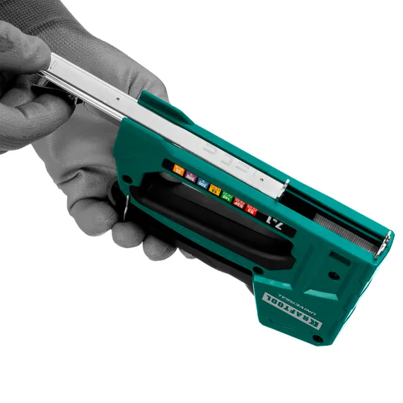 KRAFTOOL Universal, 7-в-1: 53 (A/10/JT21) 23GA (6 - 14 мм)/140 (G/11/57) 20GA (8 - 14 мм)/13/53F/36/500, универсальный легкий степлер (31524)