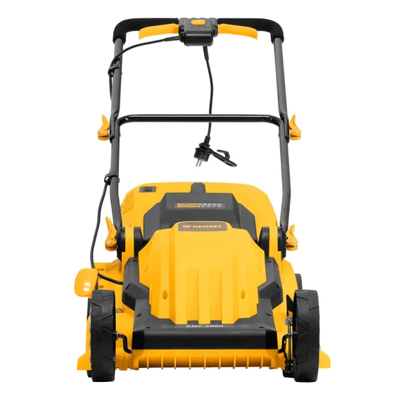 Газонокосилка электрическая GMC-2000, шир. 44см, 2000 Вт, 6 уров., травосб. 45 л Denzel