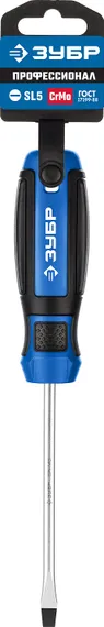 ЗУБР SL5 x 100 мм, отвёртка, Профессионал (25231-5)