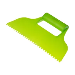 Шпатель для клея, пластмассовый, зубчатый 4 х 4 мм Сибртех