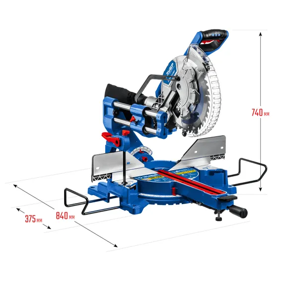 Пила торцовочная с протяжкой ЗУБР Профессионал d 305 х 30 мм 2000 Вт (ППТ-305-П)