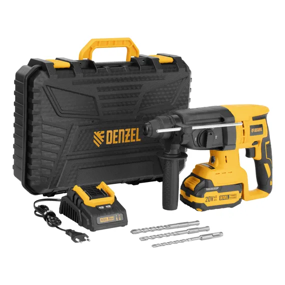 Перфоратор аккумуляторный бесщет. RHH-BL-20-28, 3 Дж, Li-Ion, 20 В// Denzel