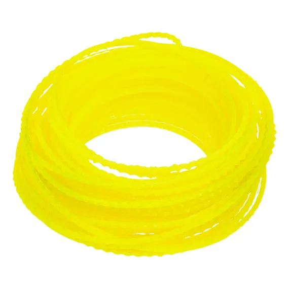 Леска для триммера зубчатый квадрат, 2,4мм х 15м, FLEX CORD, DENZEL