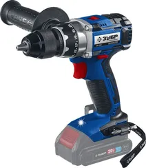 Бесщеточная дрель-шуруповерт, ЗУБР Т7, 20 В, 70 Н·м, без АКБ, Профессионал (DB-201)