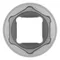 Головка торцевая, 21 мм, шестигранная, CrV, под квадрат 1/2 Stels