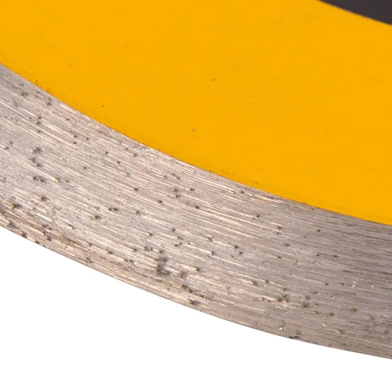 Диск алмазный отрезной 125 х 22,2 мм, сплошной, супертонкий, горячий пресс, мокрое резание Denzel