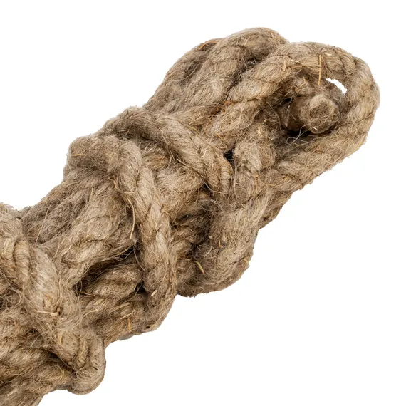Веревка льнопеньковая, D 10 мм, L 6 м, крученая Сибртех