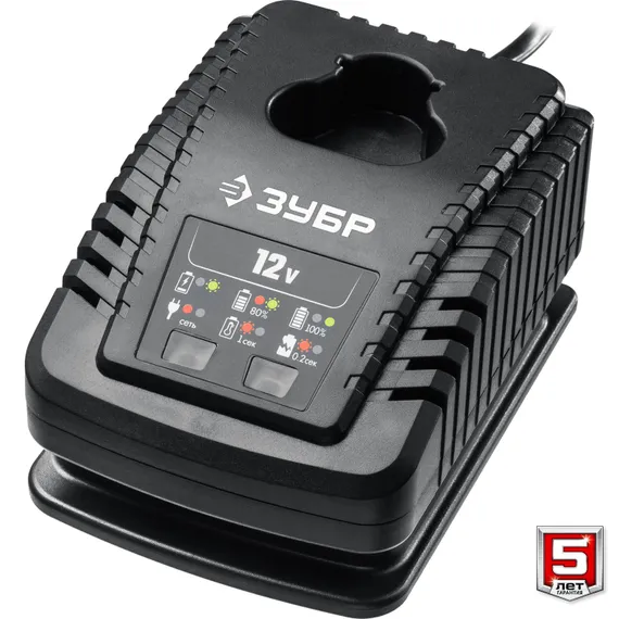 Дрель-шуруповерт + LED фонарь, ЗУБР 12 В, 40 Н·м, 2 АКБ тип Т7 (2 А·ч), кейс, Профессионал (DL-121-22F)