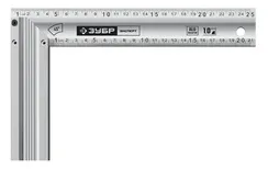 ЗУБР ЭКСПЕРТ 250 мм, жесткий столярный угольник, Профессионал (34392-25)