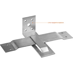 ЗУБР СОС-2.0, 40 x 200 (140) x 2 мм, пластина, скользящая опора для стропил (310166-140)